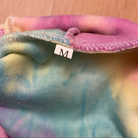NWT Dog Tie Dyed Hoodie with Pom Pom - Picture 3 of 3